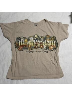 Vintage baby tee with dogs
